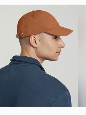 Everlane organic cotton adobe brown rust baseball cap hat adjustable unisex